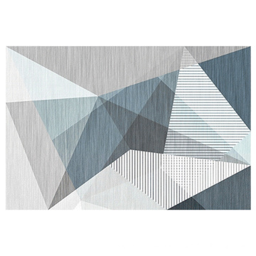Mehrfarbiger moderner geometrisches Dreieck Muster abstrakter Teppich zeitgemäß dickes weiches Plüsch
